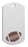 Football Dog Tag with chain