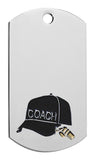 Coach Dog Tag with chain