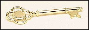 Goldtone plated key