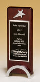 Rosewood Piano Finish Award with Chrome plated star