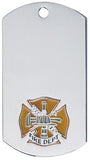 Fire Department Dog Tag with chain