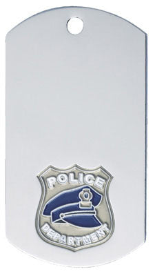 Police Dog Tag with chain