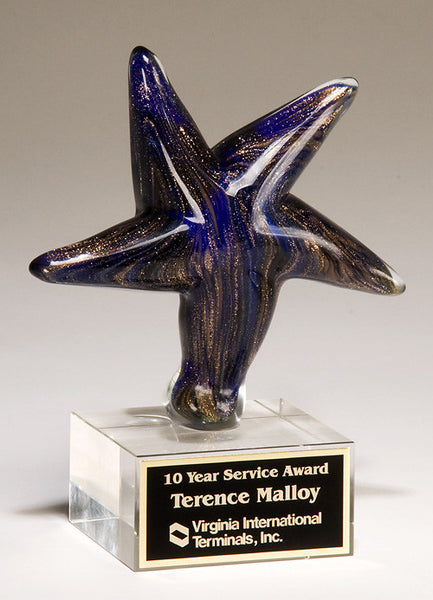 Blue Art Glass Star Award