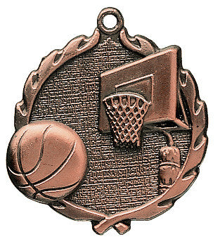 Basketball Wreath Medal