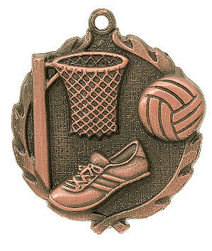 Netball Wreath Medal