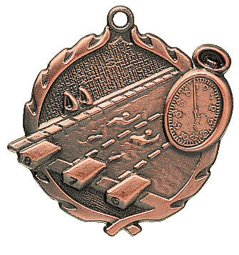 Swimming Wreath Medal
