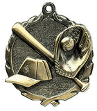 Baseball Wreath Medal