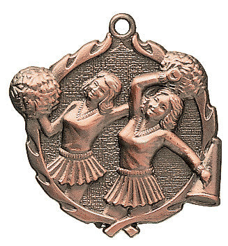 Cheerleader Wreath Medal
