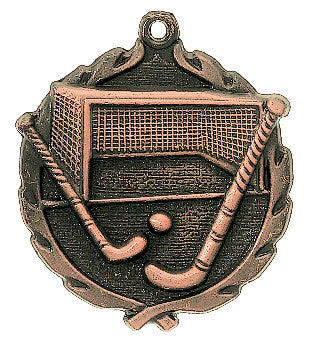 Field Hockey Wreath Medal