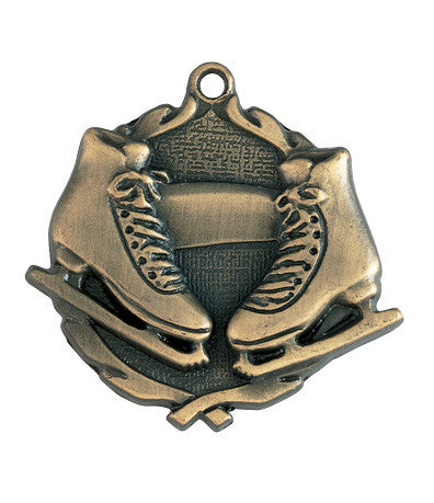 Ice Skating Wreath Medal