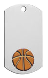 Basketball Dog Tag with chain