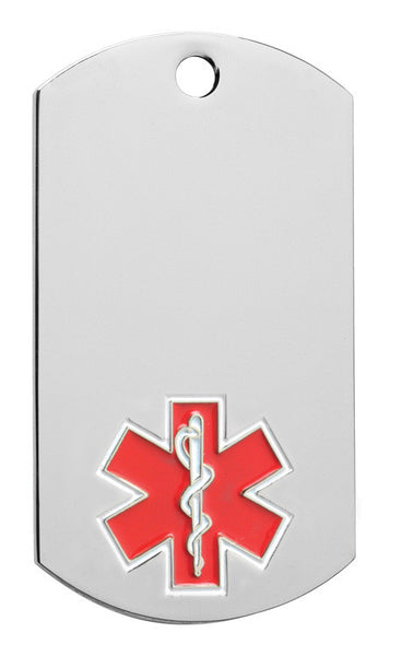 Medical Dog Tag with chain