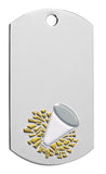 Cheerleader Dog Tag with chain