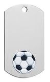 Soccer Dog Tag with chain