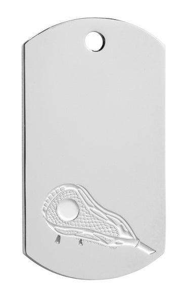Lacrosse Dog Tag with chain