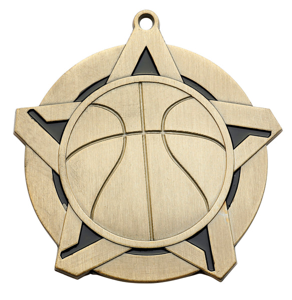 Basketball Super Star Medal