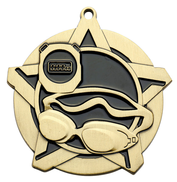 Swimming Super Star Medal