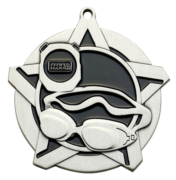 Swimming Super Star Medal