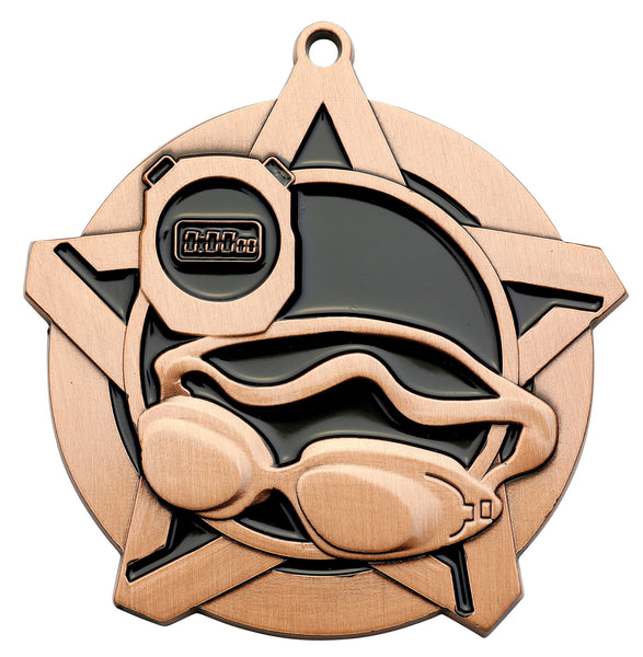 Swimming Super Star Medal