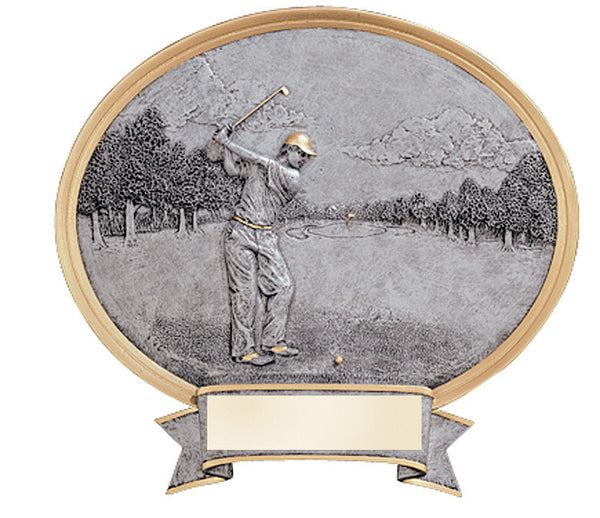Golf Resin Shield Oval