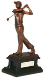 Bronze Female Golfer Figure
