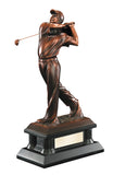 Bronze Male Golfer Figure