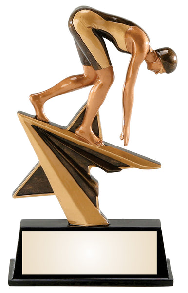 Swimming Star Power Resin Figure Award