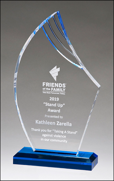 Flame Series Clear Acrylic Award