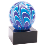 5" Two-Tone Blue & White Sphere