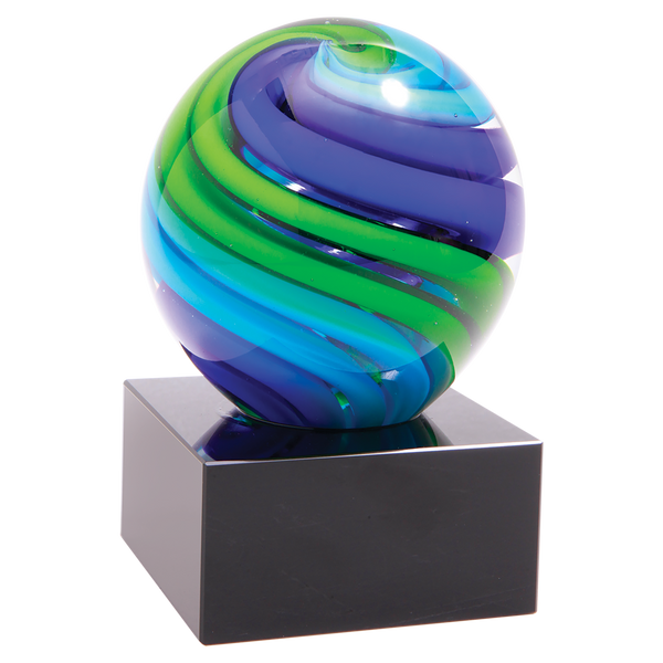 5" Two-Tone Blue & Green Sphere