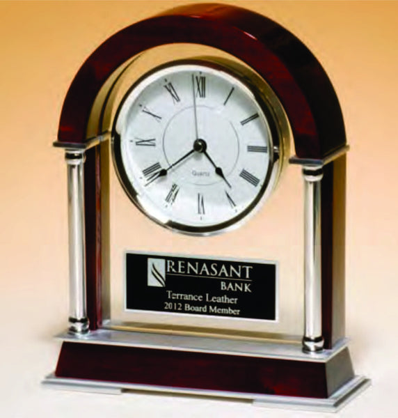 Rosewood Piano Finish Mantle Clock
