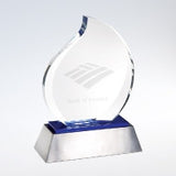 Blue Eternal Flame with Aluminum Base