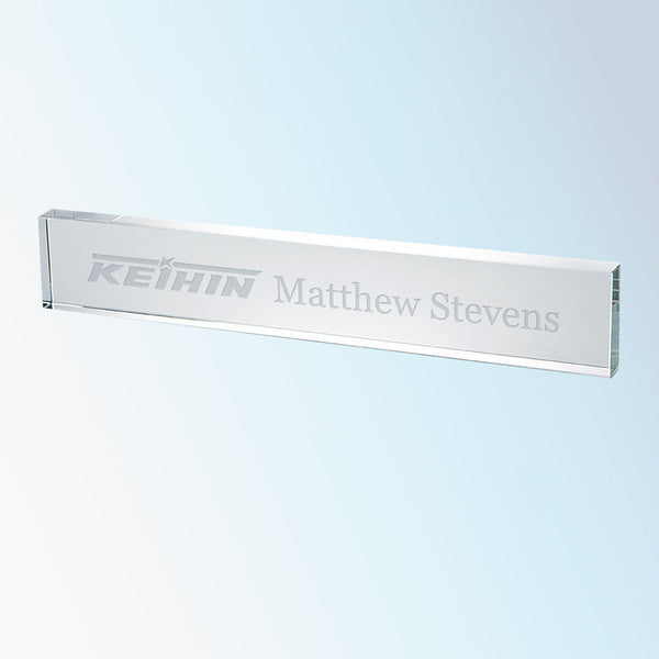 Crystal Nameplate