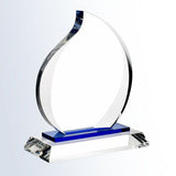 Blue Eternal Flame with Crystal Base