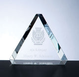 Beveled Triangle Paperweight