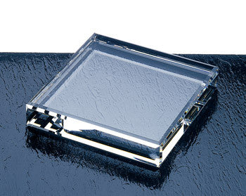 Beveled Square Paperweight