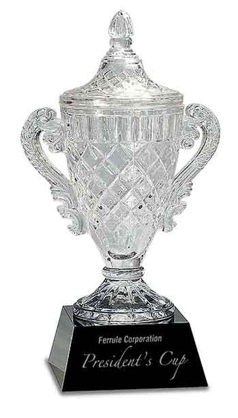 Crystal Cup on Black Pedestal Base