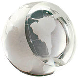 3" Crystal Globe Paperweight