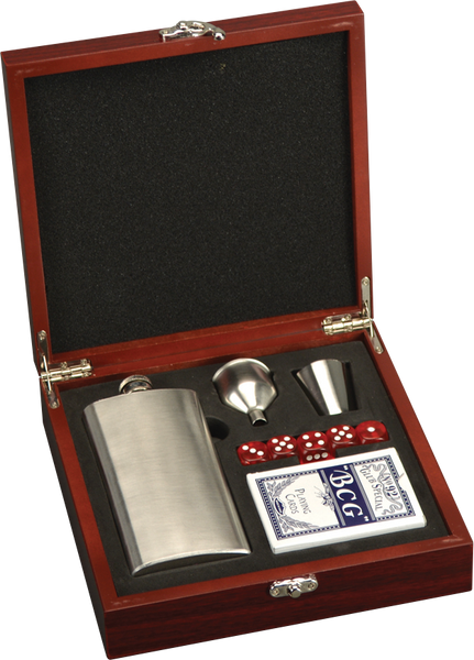 Flask and Card Gift Set