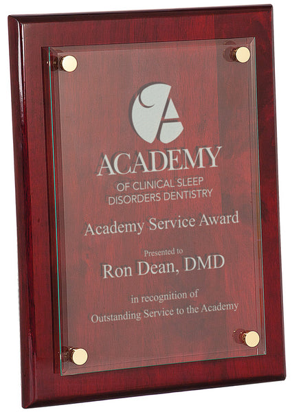 Floating Glass Plaque