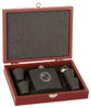 Laserable Stainless Steel Flask Set in Wood Presentation Box