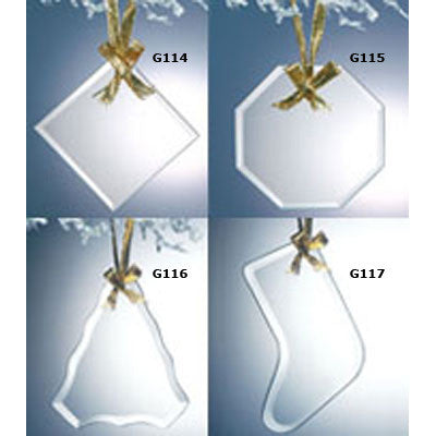 Beveled Jade Ornament
