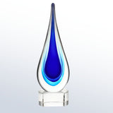 Teardrop Award- Blue