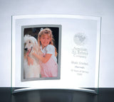 Curved Vertical Silver Frame