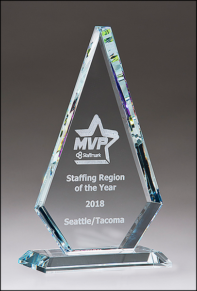 Diamond Glass Award with Prism-Effect Top