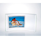 Curved Horizontal Silver Photo Frame