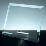 Beveled Horizontal Rectangle with Aluminum Pole
