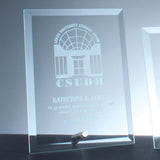 Beveled Vertical Rectangle with Aluminum Pole