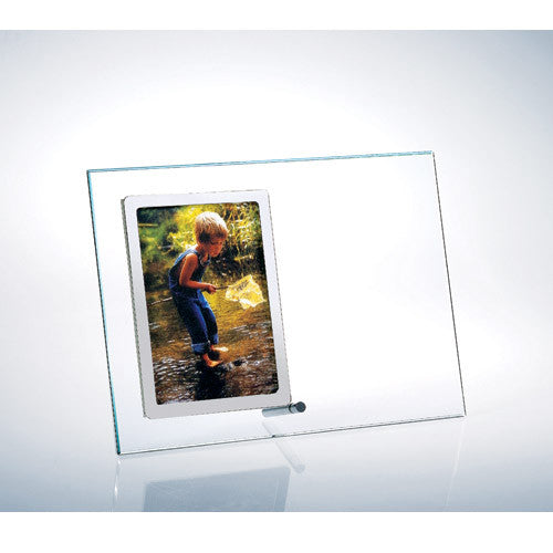 Vertical Stainless Photo Frame with Silver Pole