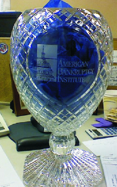 Etched Logo on Dynasty Trophy for ABI